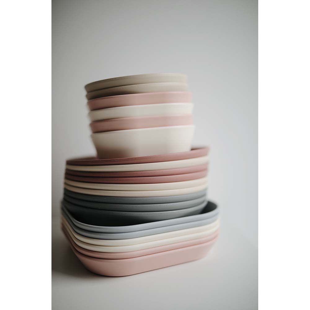 Mushie - Dinner Plate Square - Blush