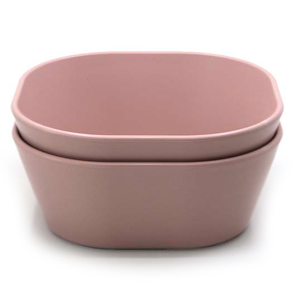 Mushie - Dinner Bowl Square - Blush