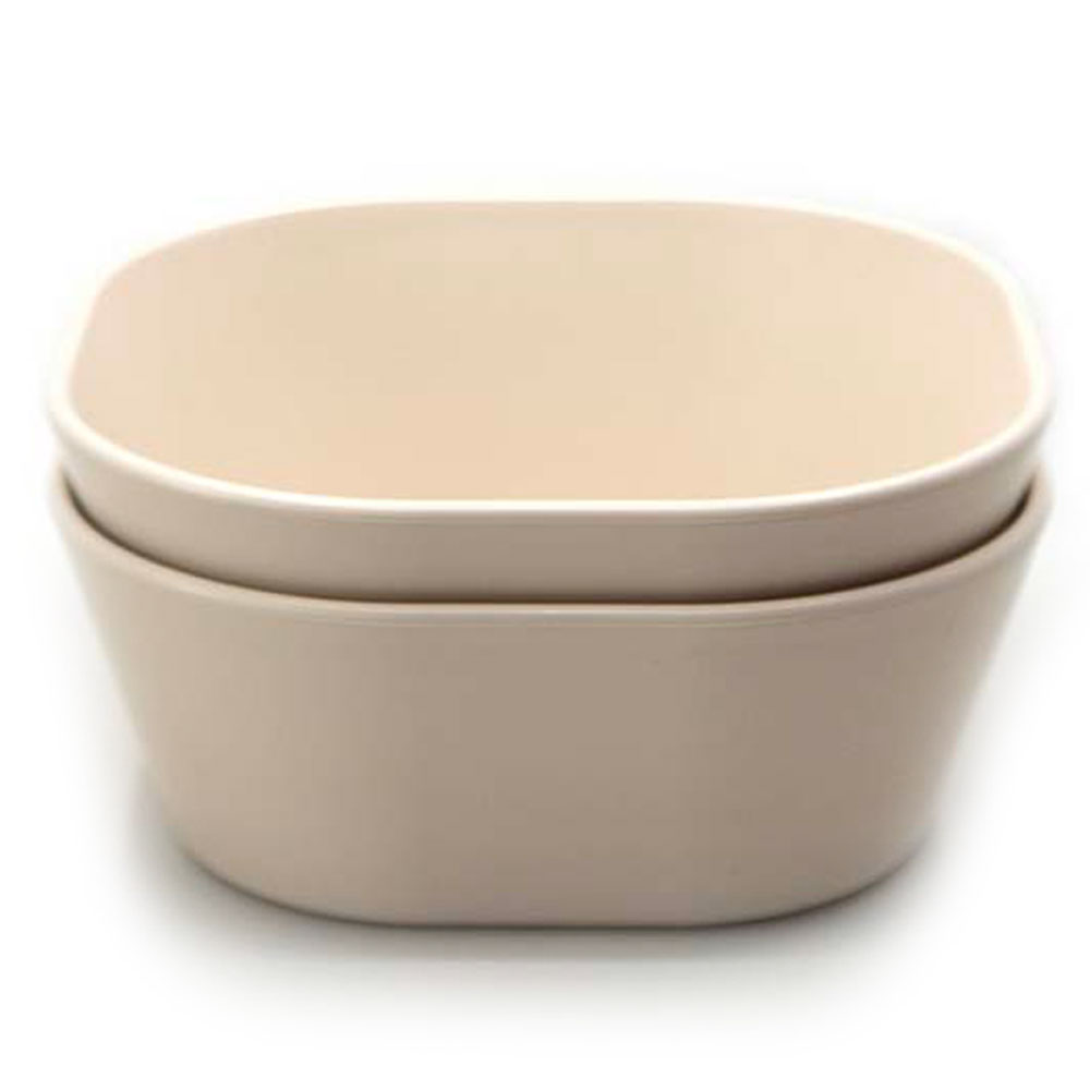 Mushie - Dinner Bowl Square - Ivory