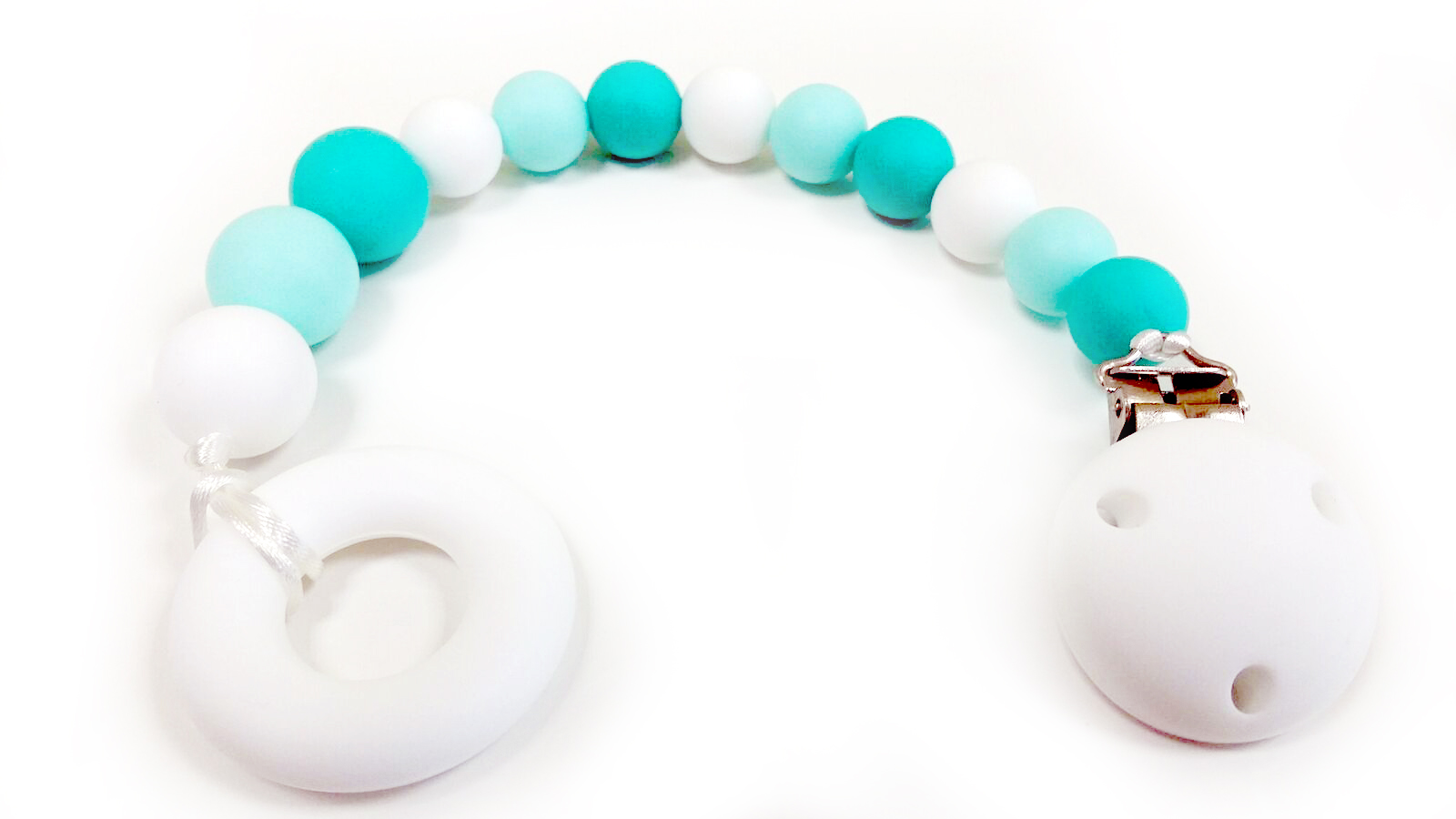 Desert Chomps - Teething Clips - Aqua