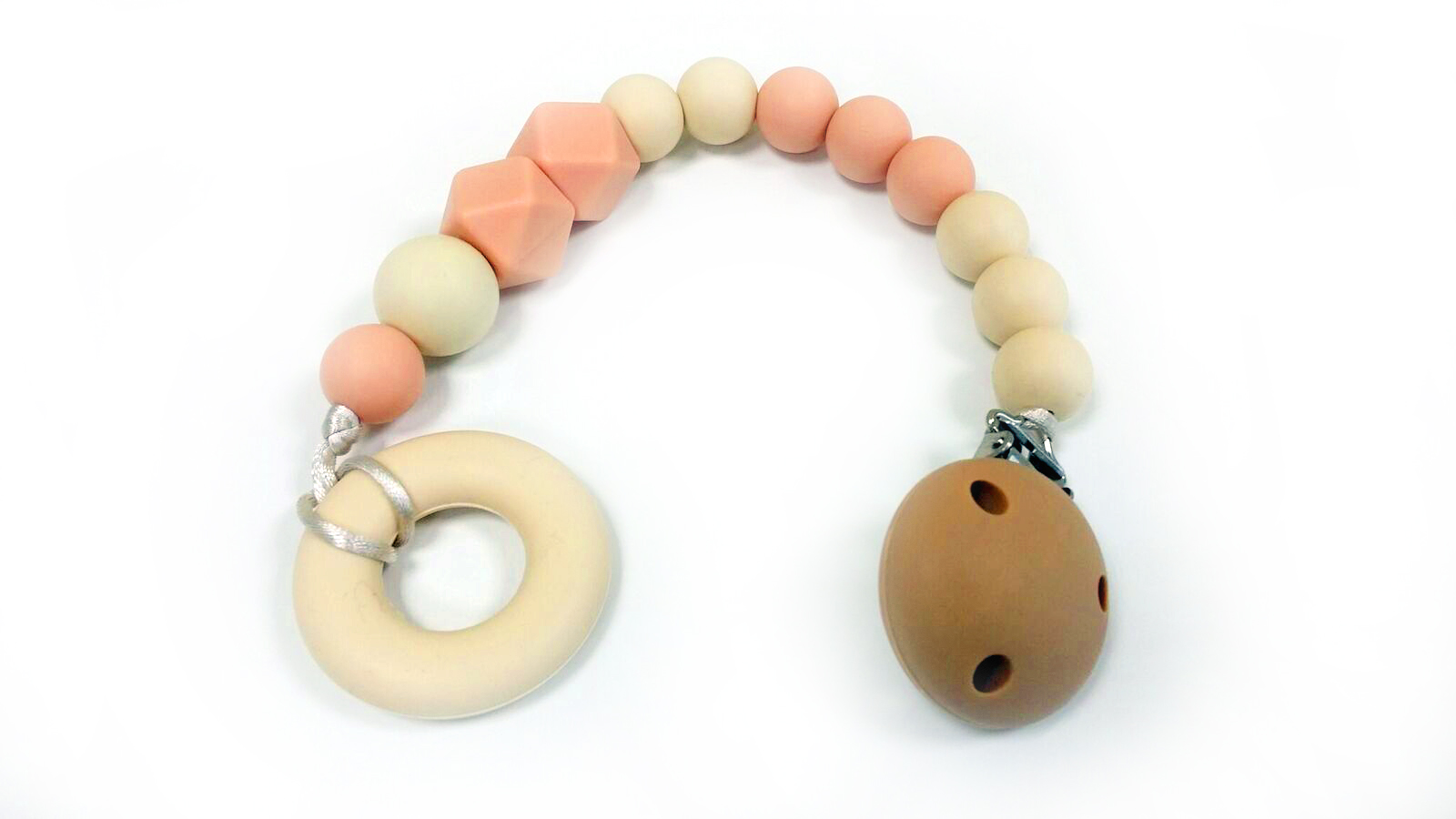 Desert Chomps - Teething Clips - Peaches & Cream