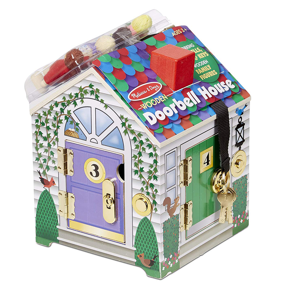 Melissa & Doug Wooden Doorbell House