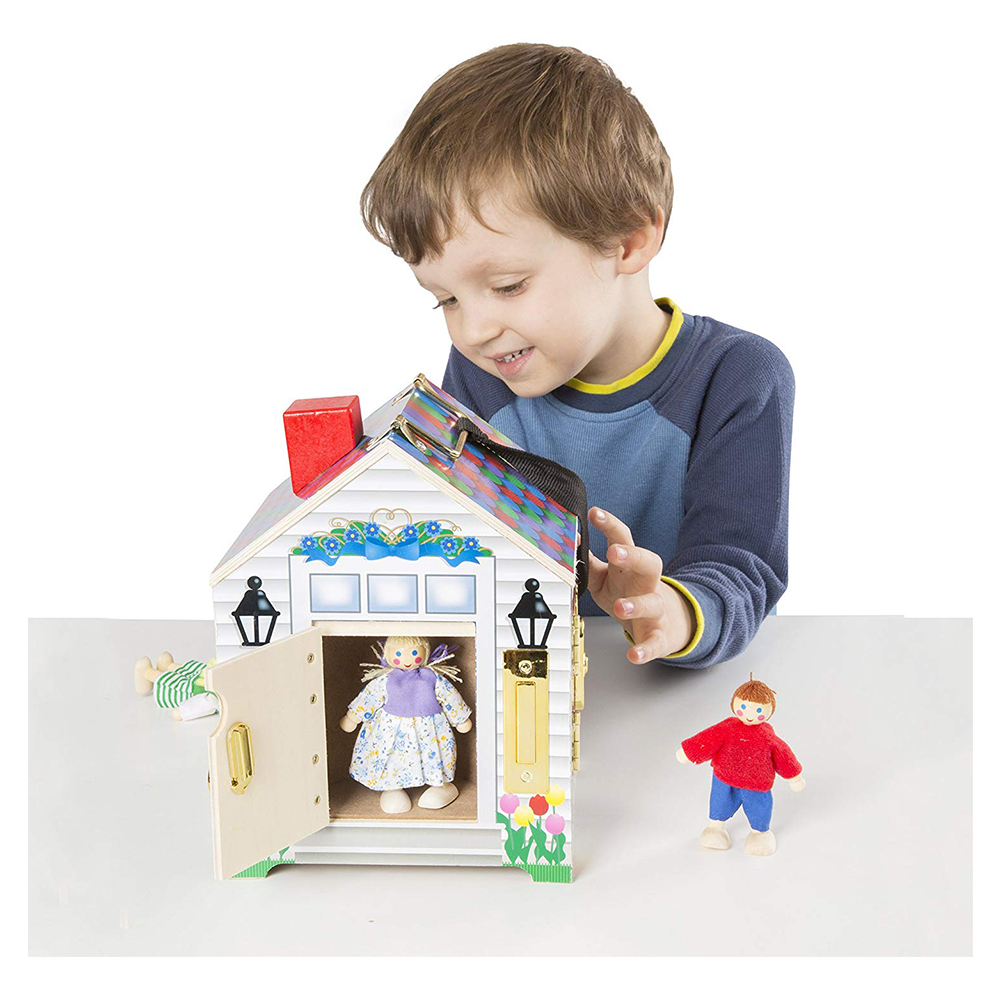 Melissa & Doug Wooden Doorbell House