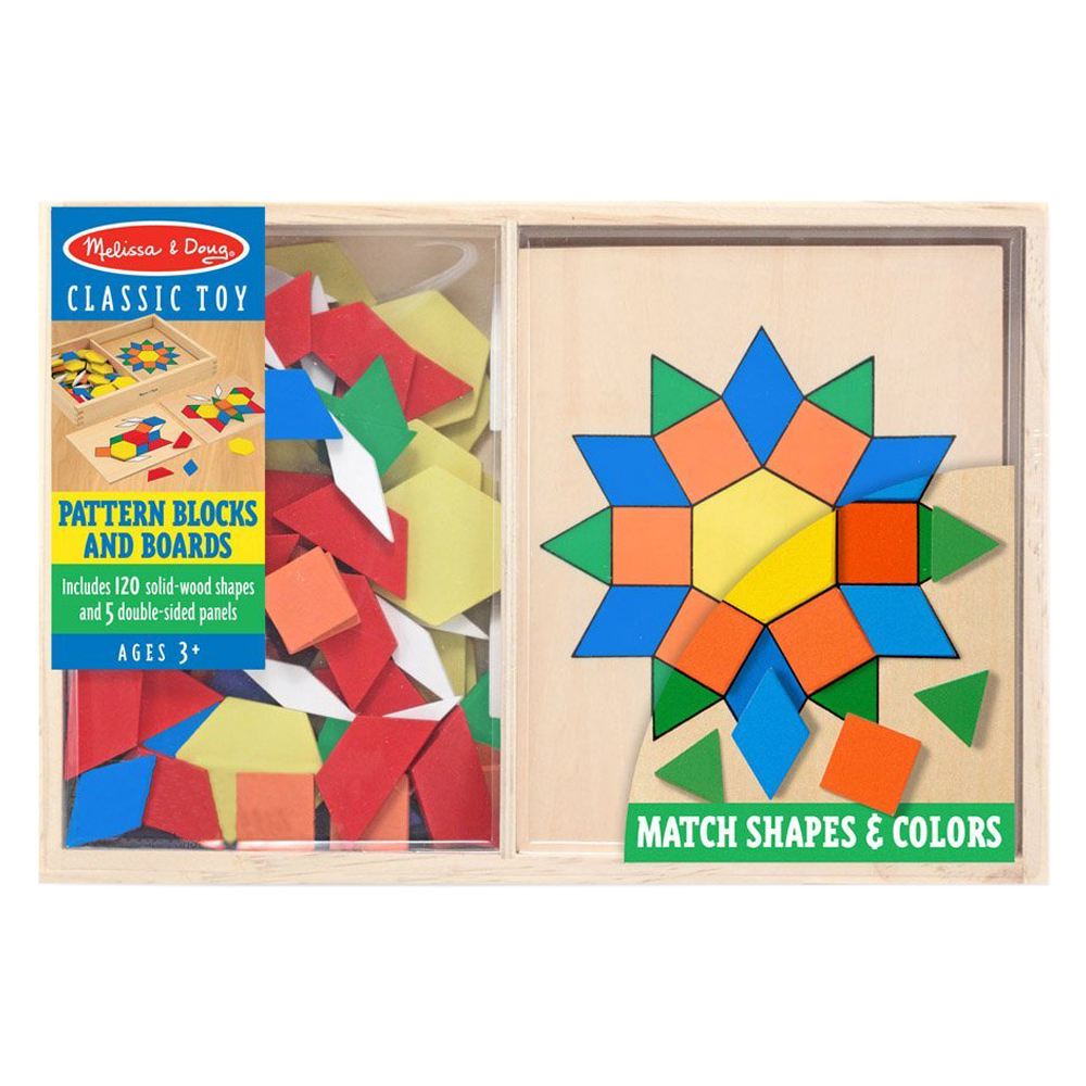 Melissa & Doug Pattern Blocks & Boards Classic Toy