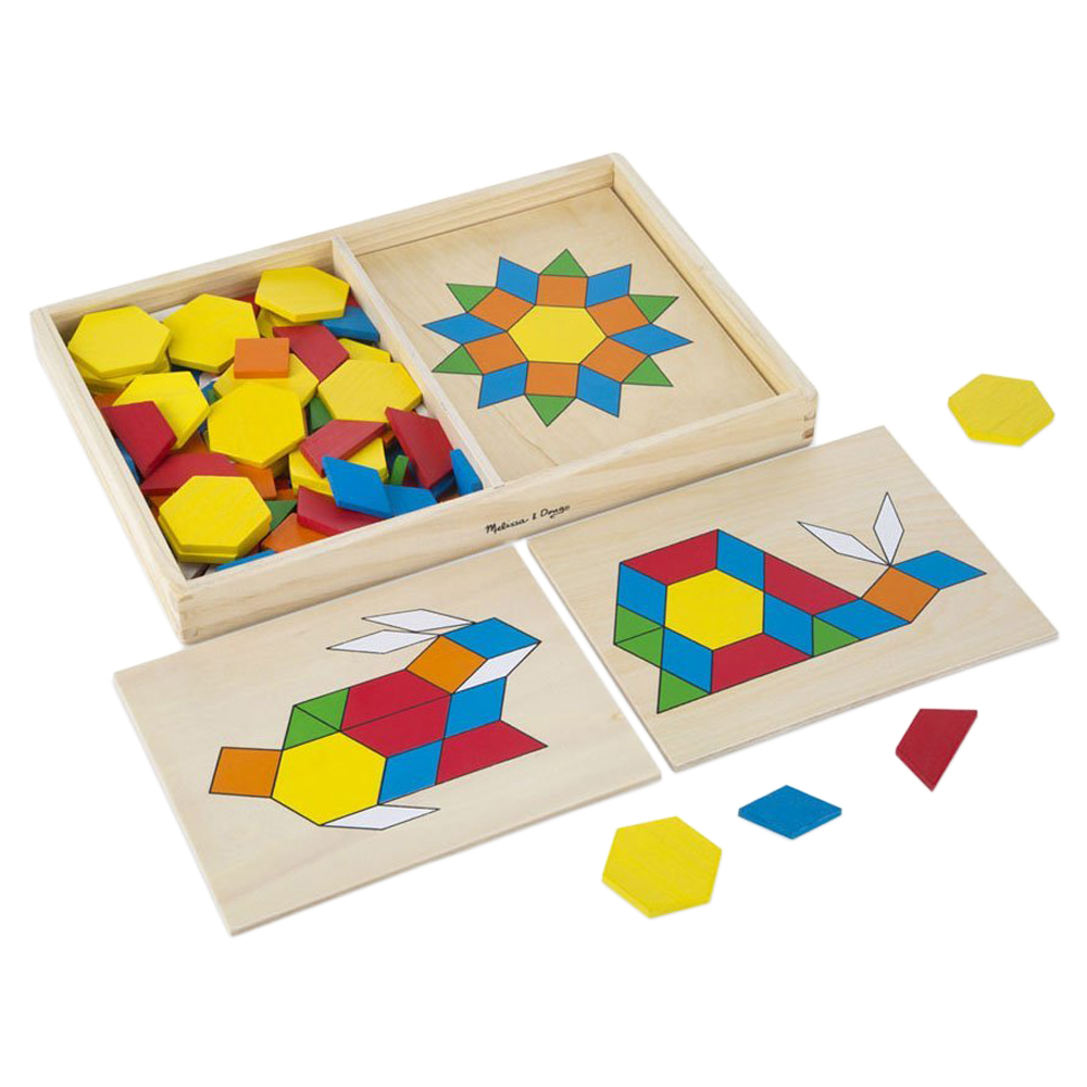 Melissa & Doug Pattern Blocks & Boards Classic Toy