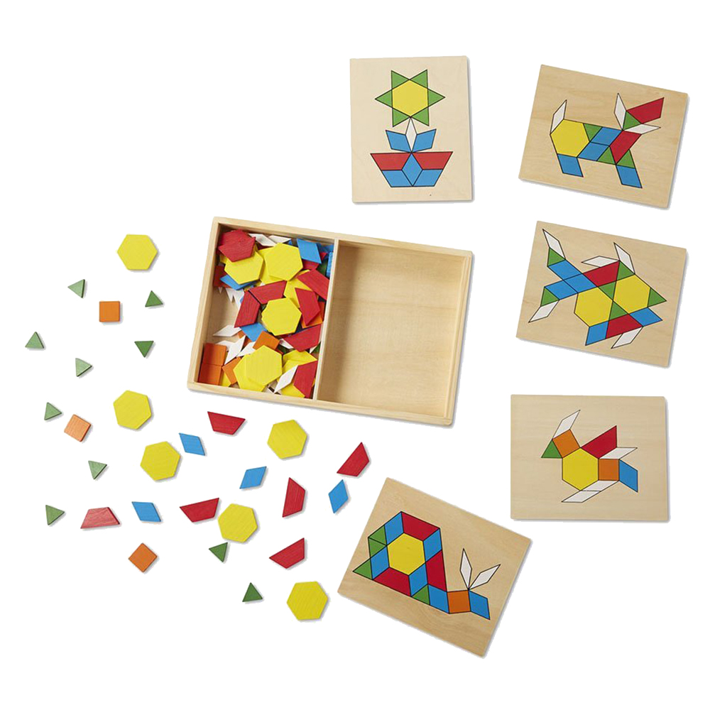 Melissa & Doug Pattern Blocks & Boards Classic Toy