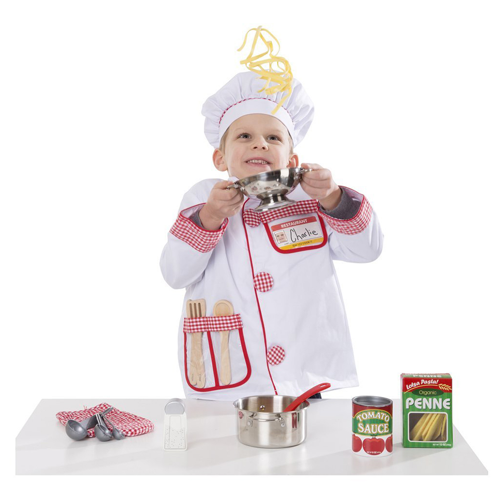 Melissa & Doug Stainless Steel Pots Pans Playset - Silver