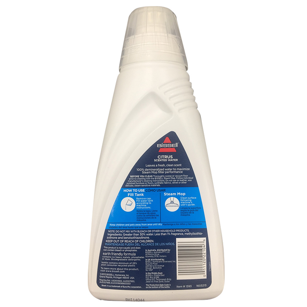Bissell - 1393 Citrus Scented Water For Steam Machines