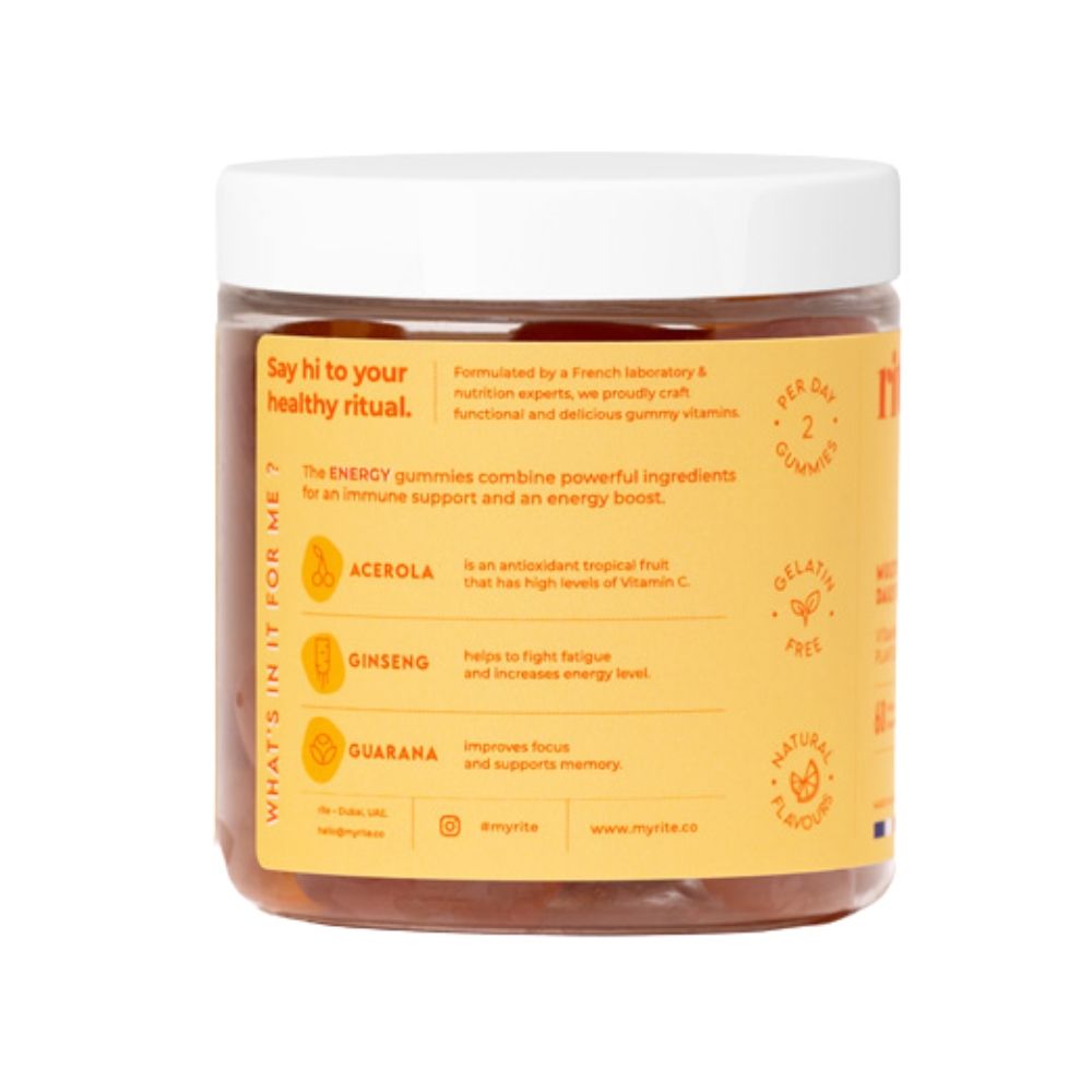 Rite - Energy Vegan Gummies Vitamins - Yellow