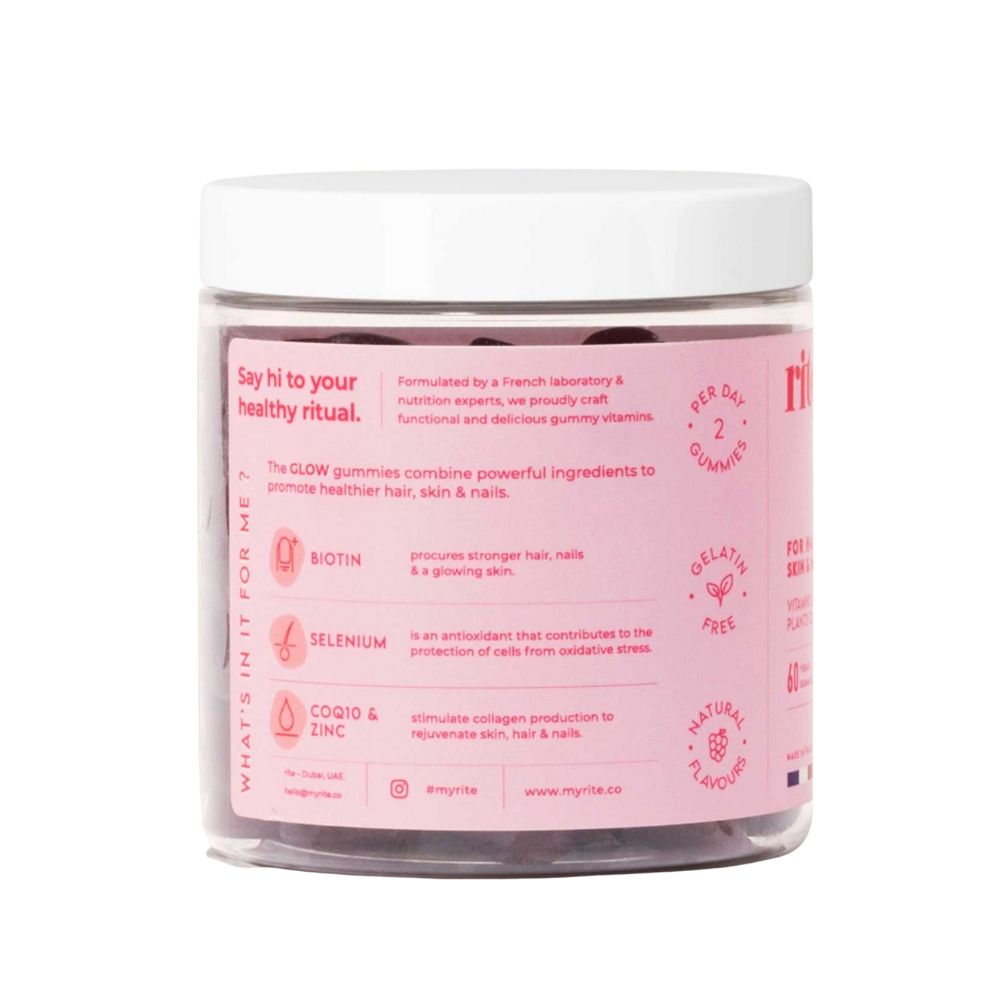 Rite - Glow Vegan Gummies Vitamins  - Pink
