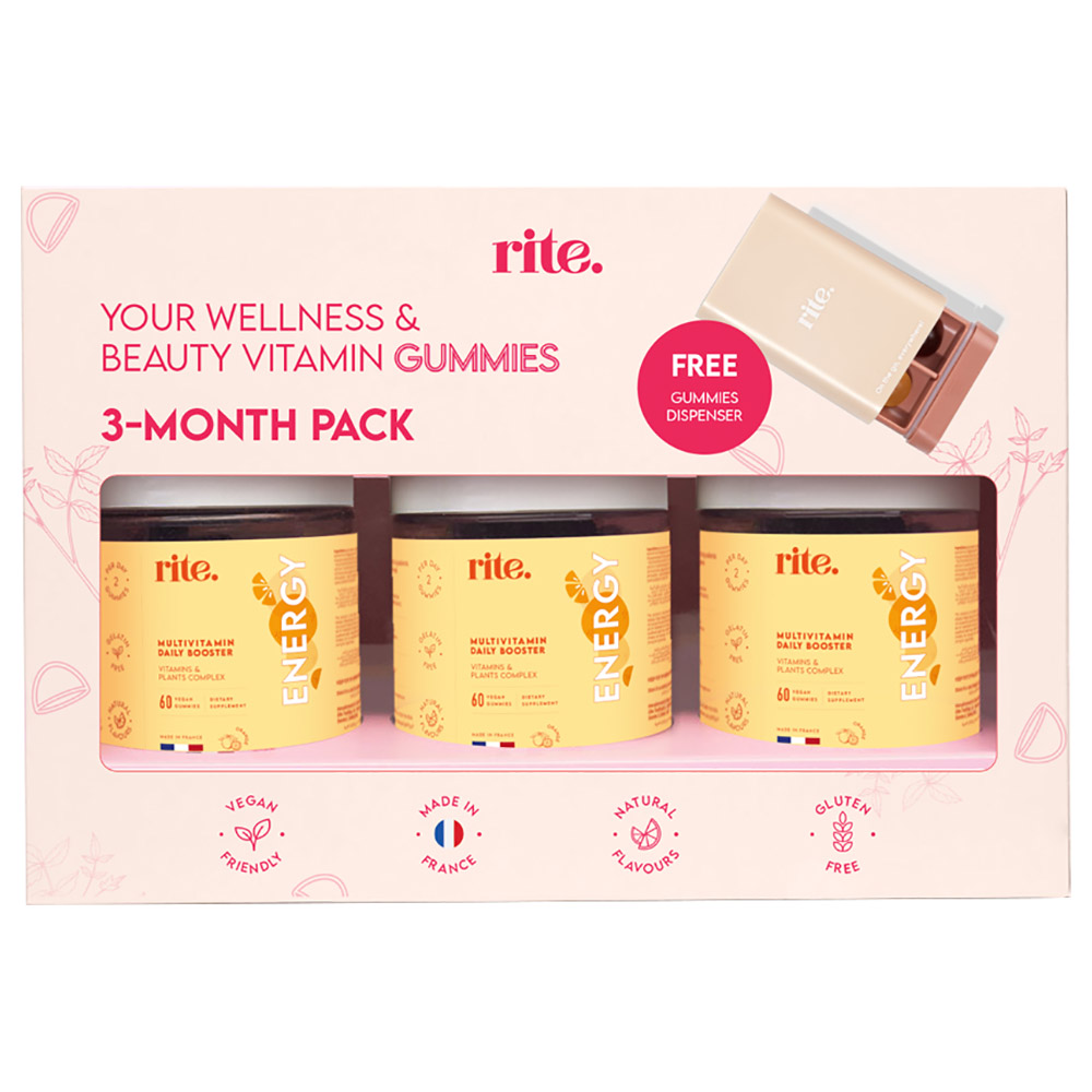 Rite - Energy Gummies Gift Set With Dispenser