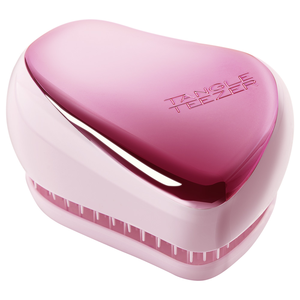 Tangle Teezer - Compact Brush Styler - Baby Pink Chrome