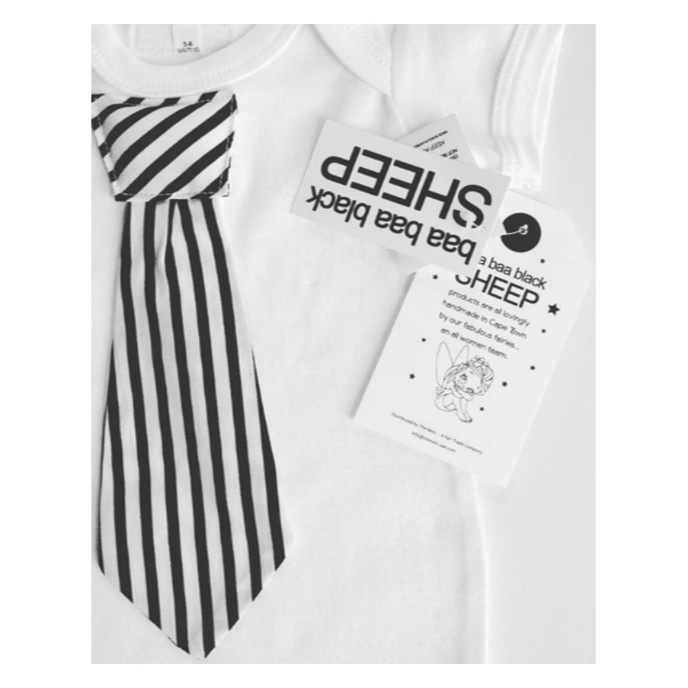 Baa Baa Black Sheep Mr Executive Tie Bodysuit