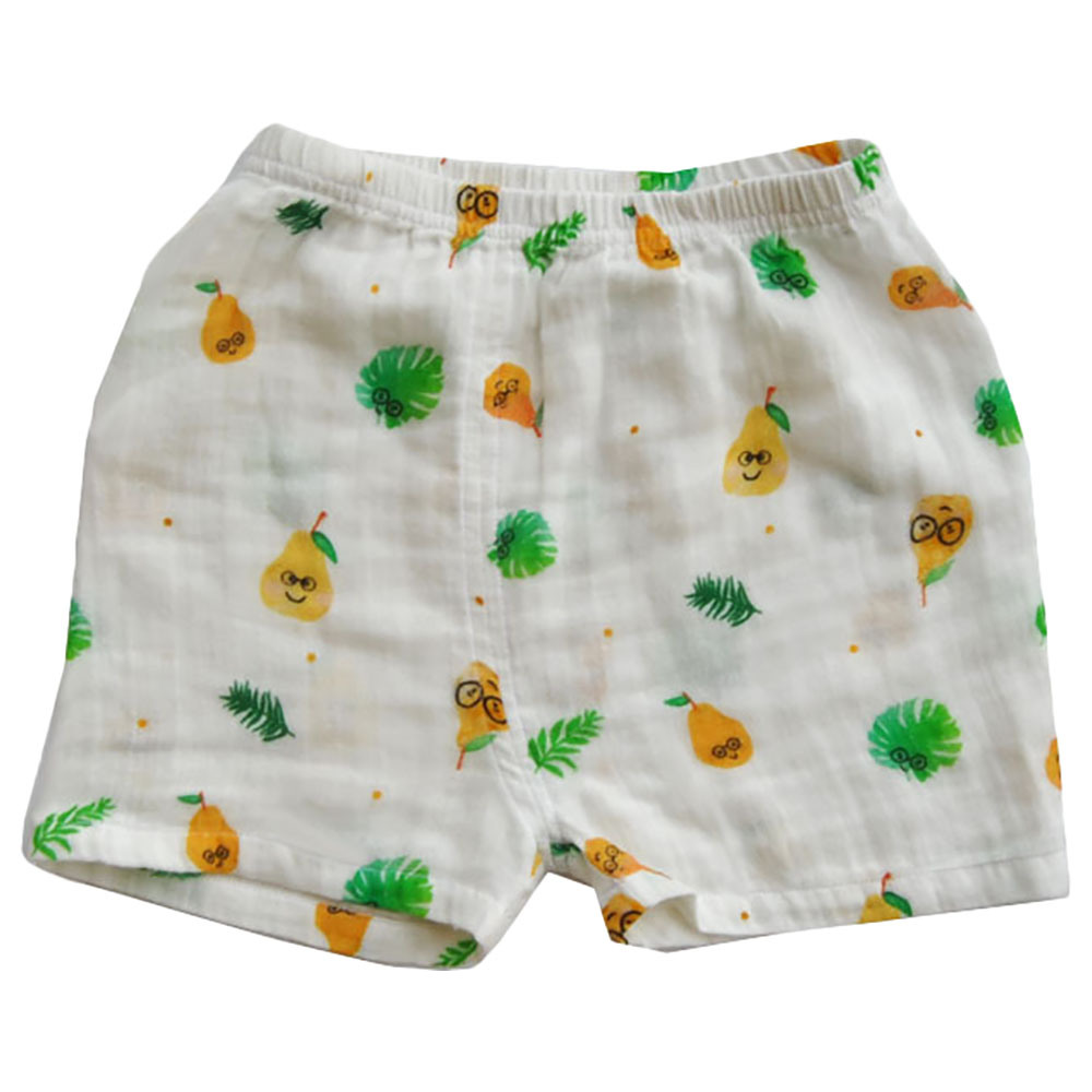 Tickle Tickle Poppet Pear Organic Muslin Shorts and T-Shirt Set