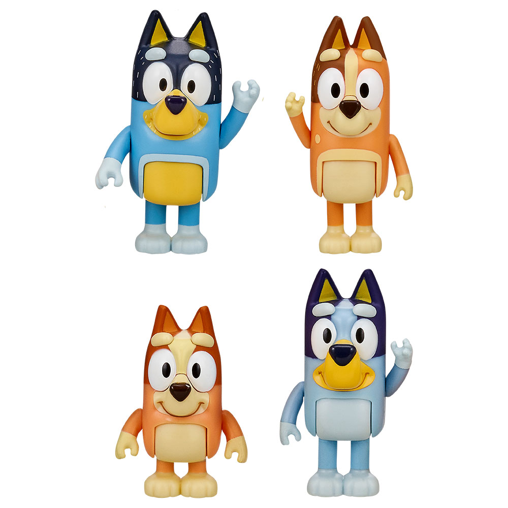 Bluey - Bluey & Family Figures - 4 pcs
