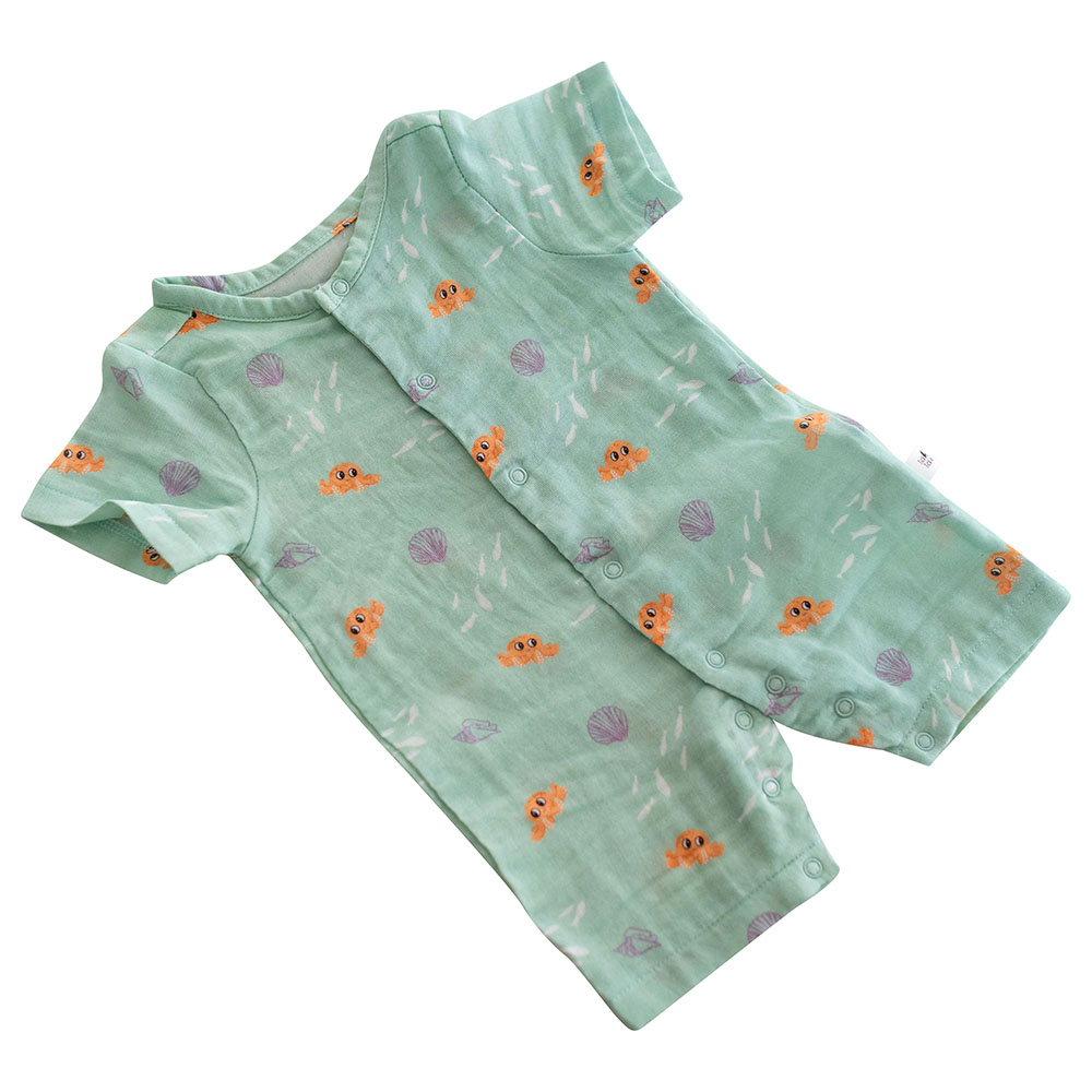 Tickle Tickle 'Lil Octy' Organic Muslin Baby Romper