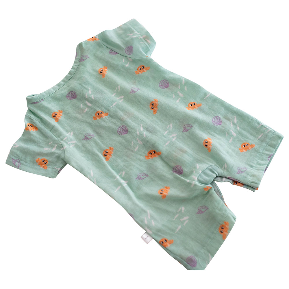 Tickle Tickle 'Lil Octy' Organic Muslin Baby Romper