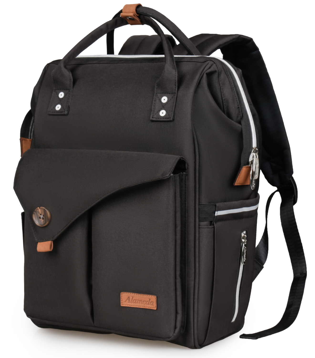 Alameda - Diaper Backpack - Large - Jet Black