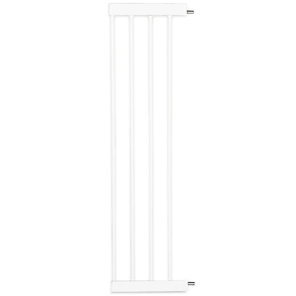 Baby Safe - Metal Safety LED Gate with 2 Extensions 20cm - White