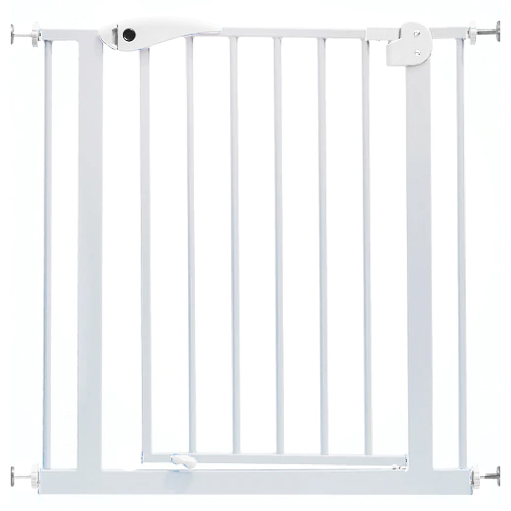 Baby Safe - Metal Safety Gate with 30 cm & 45 cm Extension - White