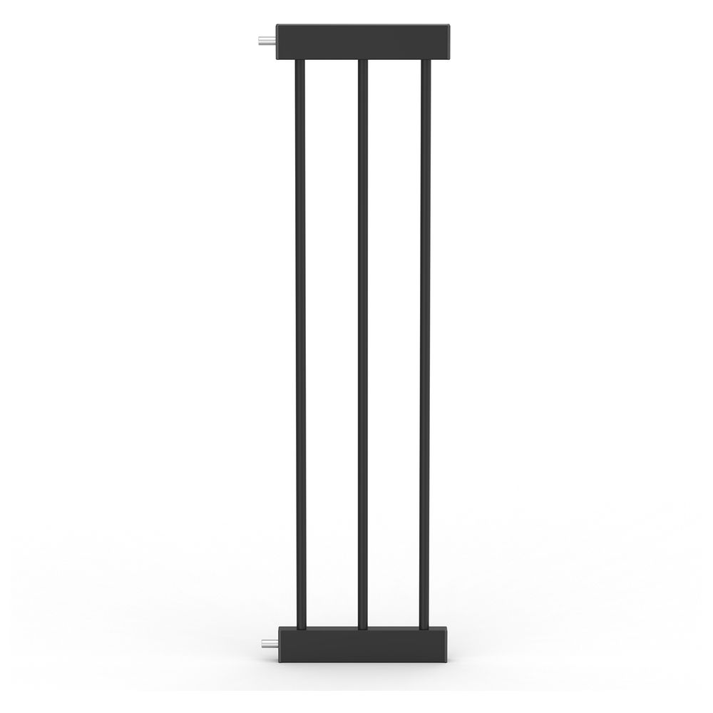 Baby Safe - Wooden Safety Gate with 21cm Black Extension - Natural Wood