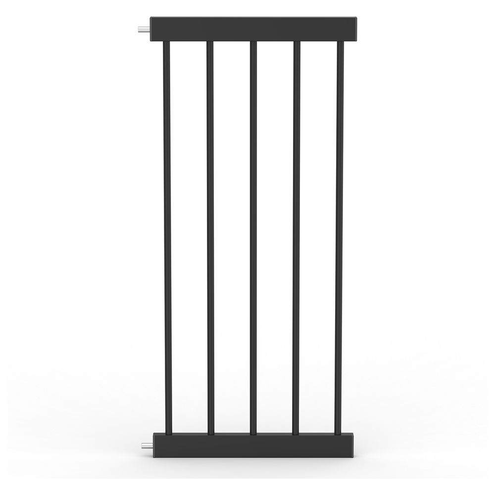 Baby Safe - Wooden Safety Gate with 35cm Black Extension - Natural Wood
