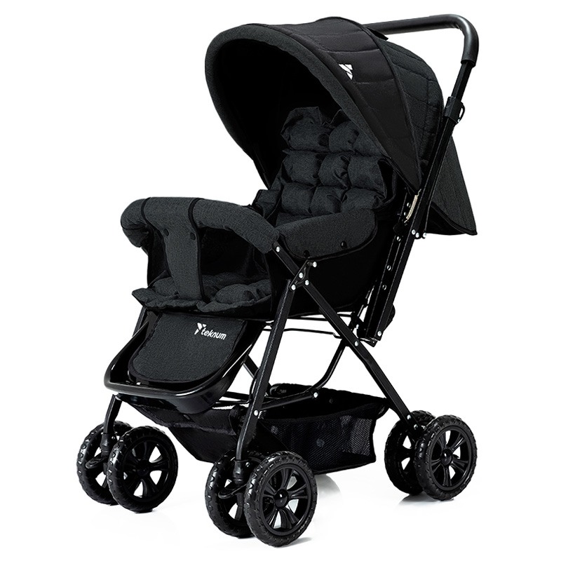 Teknum - Look At Me Stroller with Diaper Bag & Accessories - Black