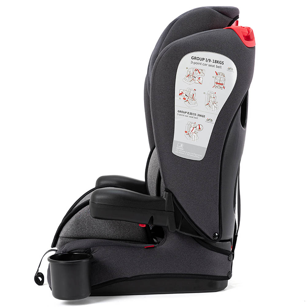 Teknum - Pack & Go Foldable Car Seat With Diaper Bag - Grey