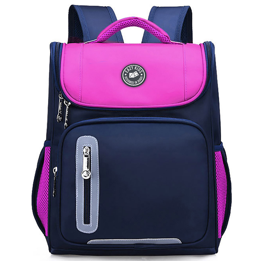 Eazy Kids - Trolley School Bag - Pink - 15-Inch/38.5cm