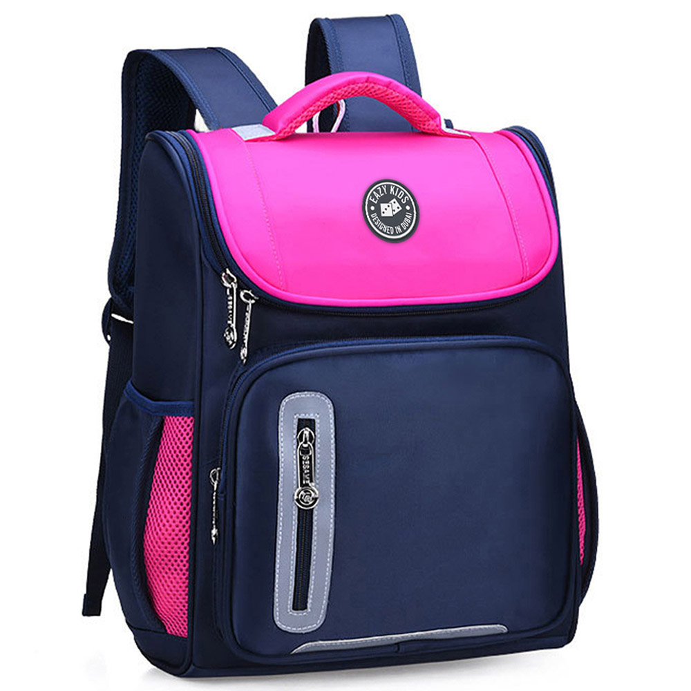 Eazy Kids - Trolley School Bag - Pink - 15-Inch/38.5cm