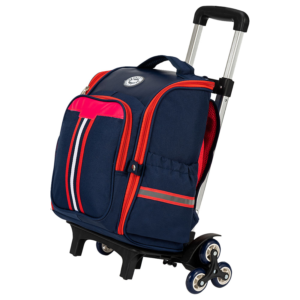 Eazy Kidz - School Bag with Trolley - 15-Inch - Blue