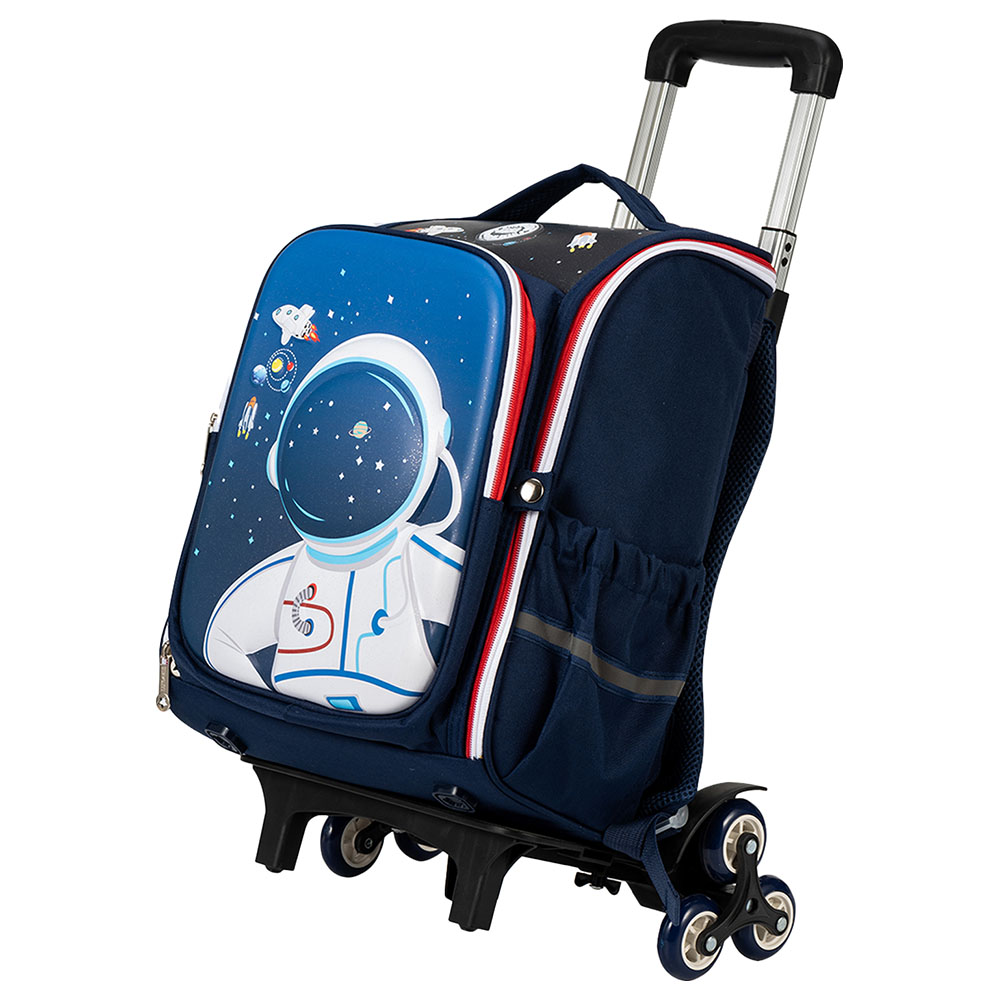 Eazy Kidz - School Bag with Trolley - 16-Inch - Blue