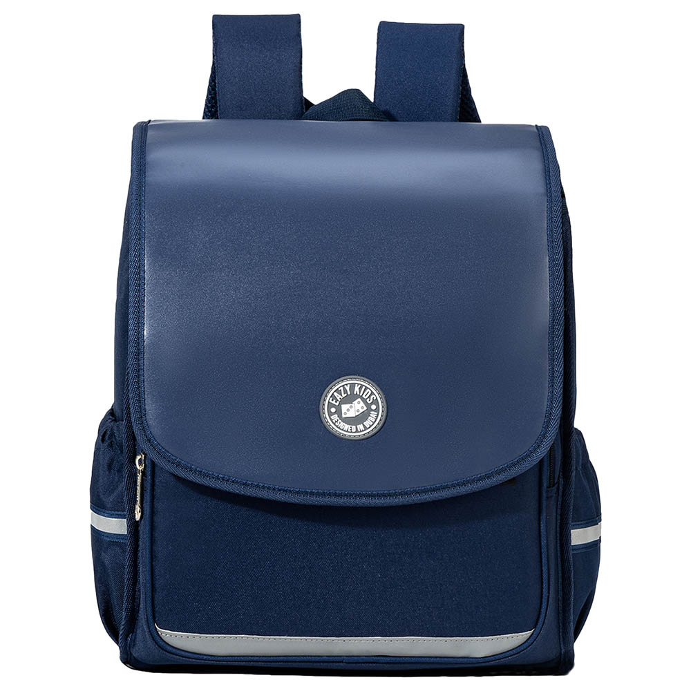 Eazy Kidz - School Bag with Trolley - 14-Inch - Blue