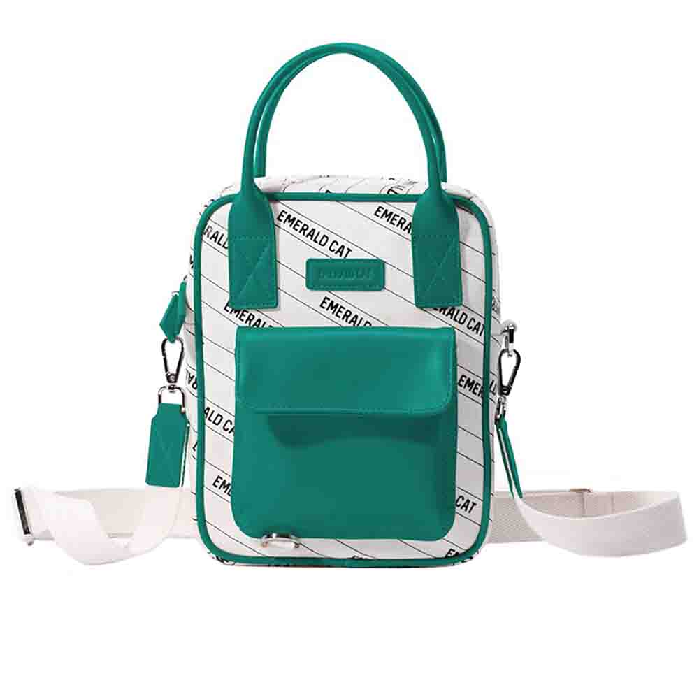 Emerald Cat - Crossbody Bag - Green