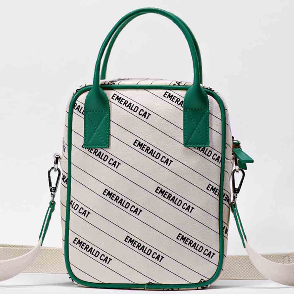 Emerald Cat - Crossbody Bag - Green