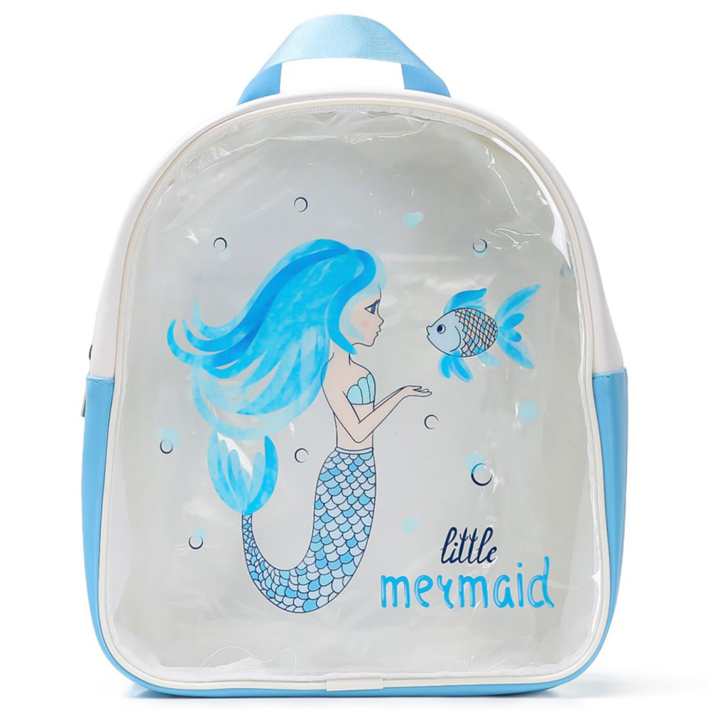 Eazy Kids - Backpack Little Mermaid - Blue - 11.4-Inch/29cm