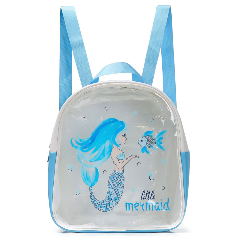 Eazy Kids - Backpack Little Mermaid - Blue - 11.4-Inch/29cm