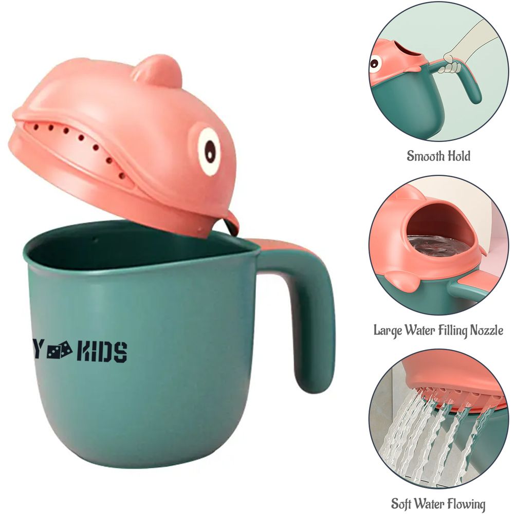 Eazy Kids - Baby Head Shampoo Wash Rinse Shower Mug 500ml - Green