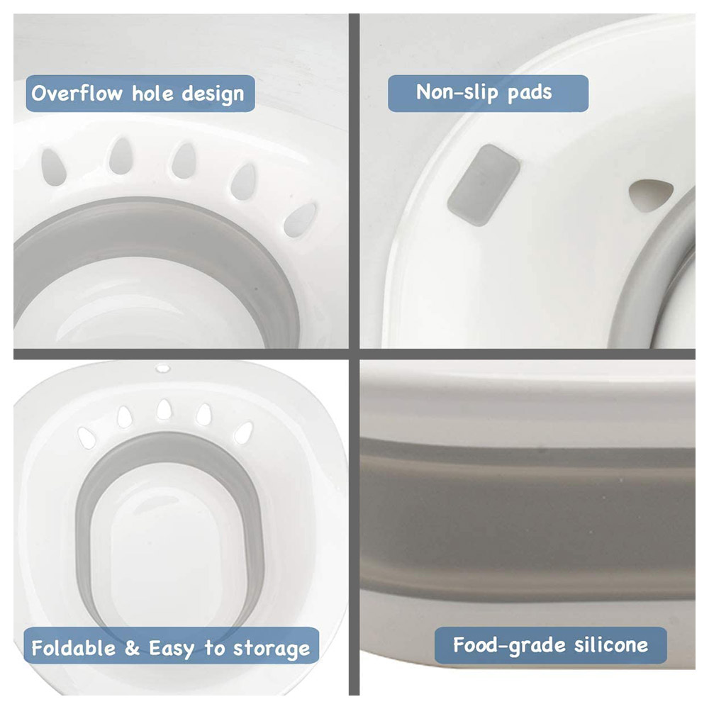 Sunveno - Postpartum Sitz Bath And Wash Basin - Perineal Care - Grey