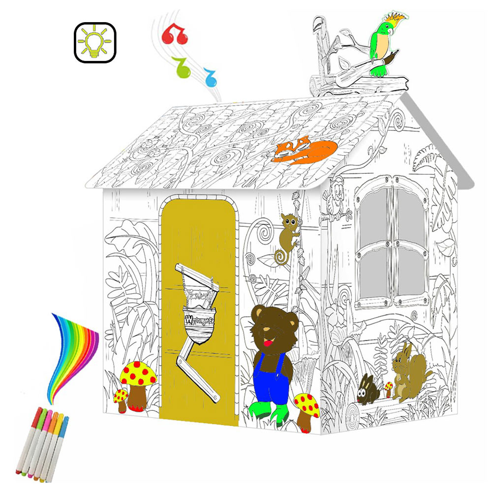 Eazy Kids - DIY Doodle Painting Jungle House