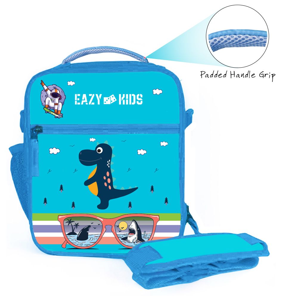 Eazy Kids - Bento Lunch Bag - Dino Blue