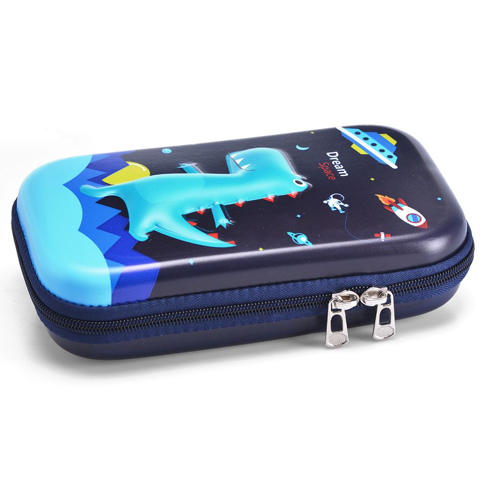 Eazy Kids - Dinosaur Pencil Case - XL - Blue 