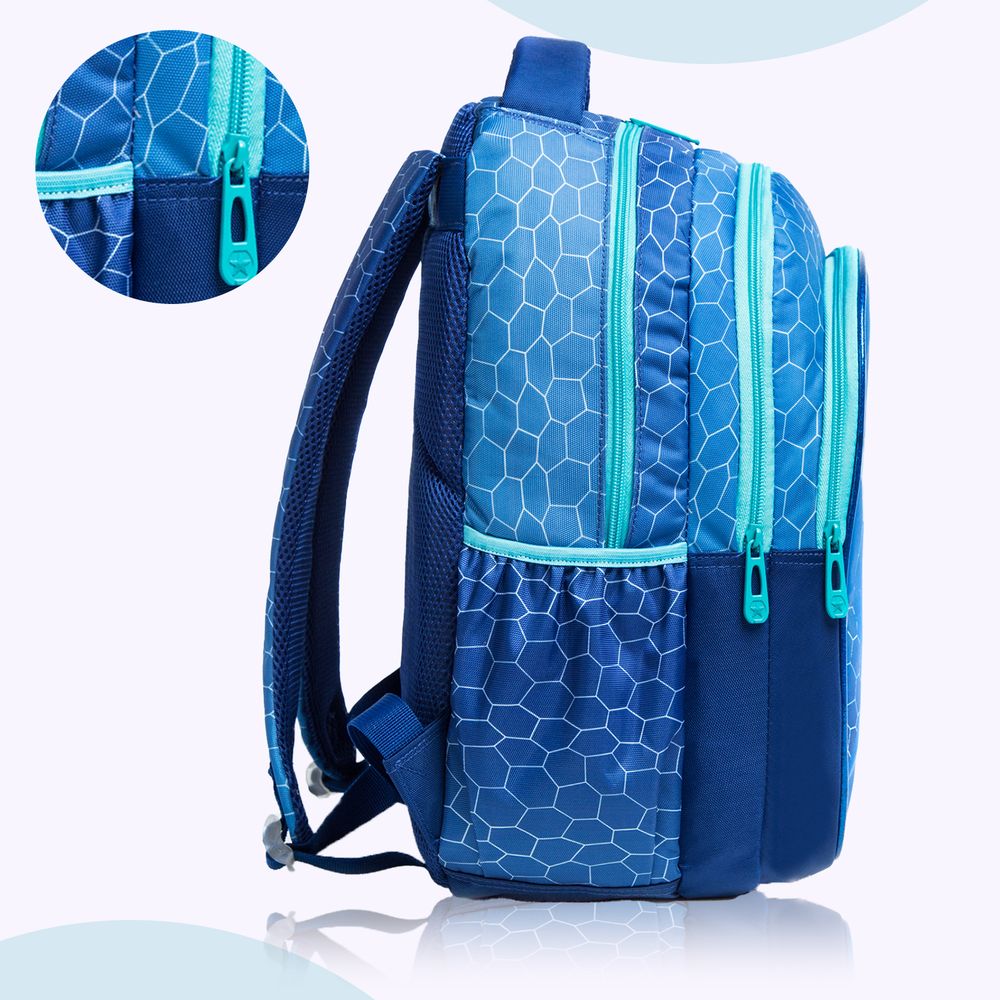 Eazy Kids - Backpack 17-Inch with Lunch Bag & Pencil Case - Football