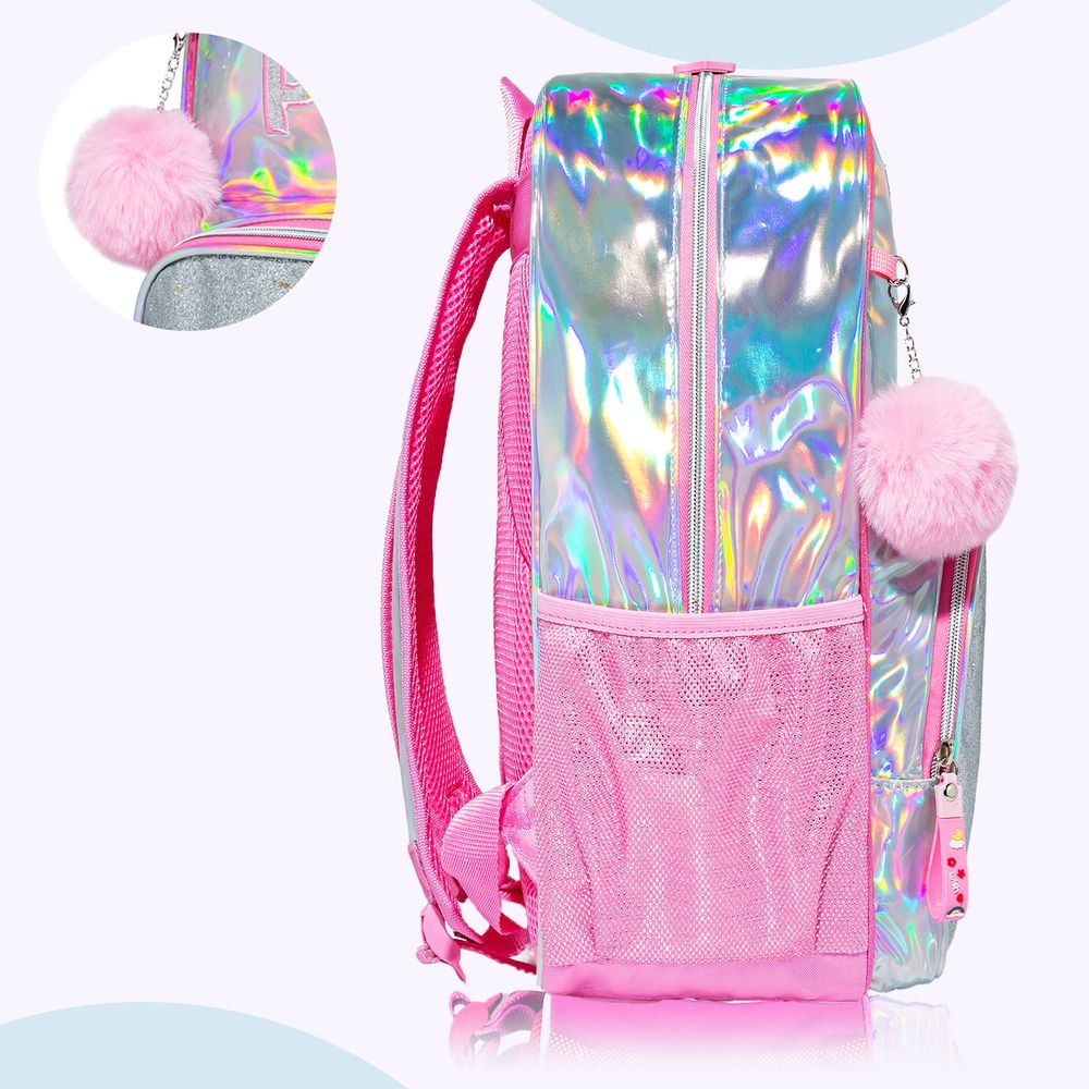 Eazy Kids - Backpack 18-Inch with Lunch Bag & Pencil Case - Pink