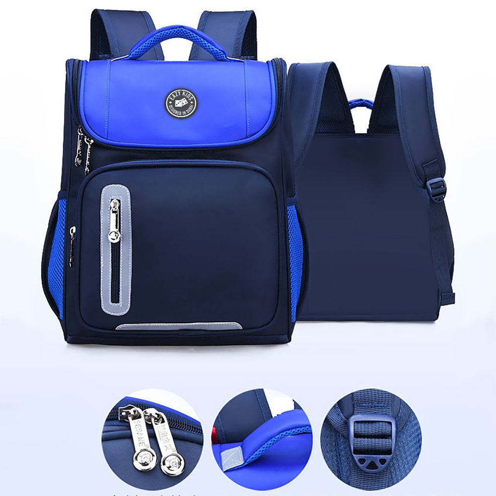 Eazy Kids - Ergonomic School Bag - Blue - 15-Inch/38.5cm