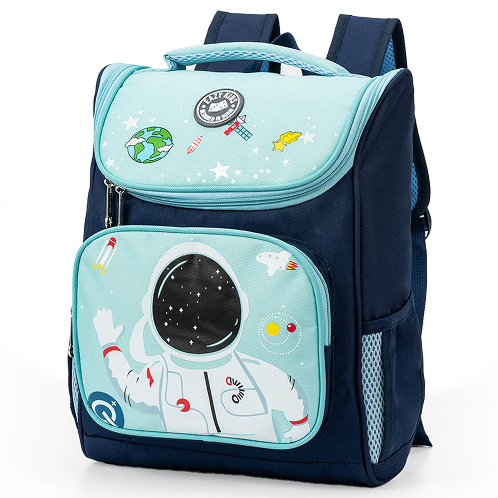 Eazy Kids - Astronaut Space School Backpack - Blue - 16-Inch/41cm