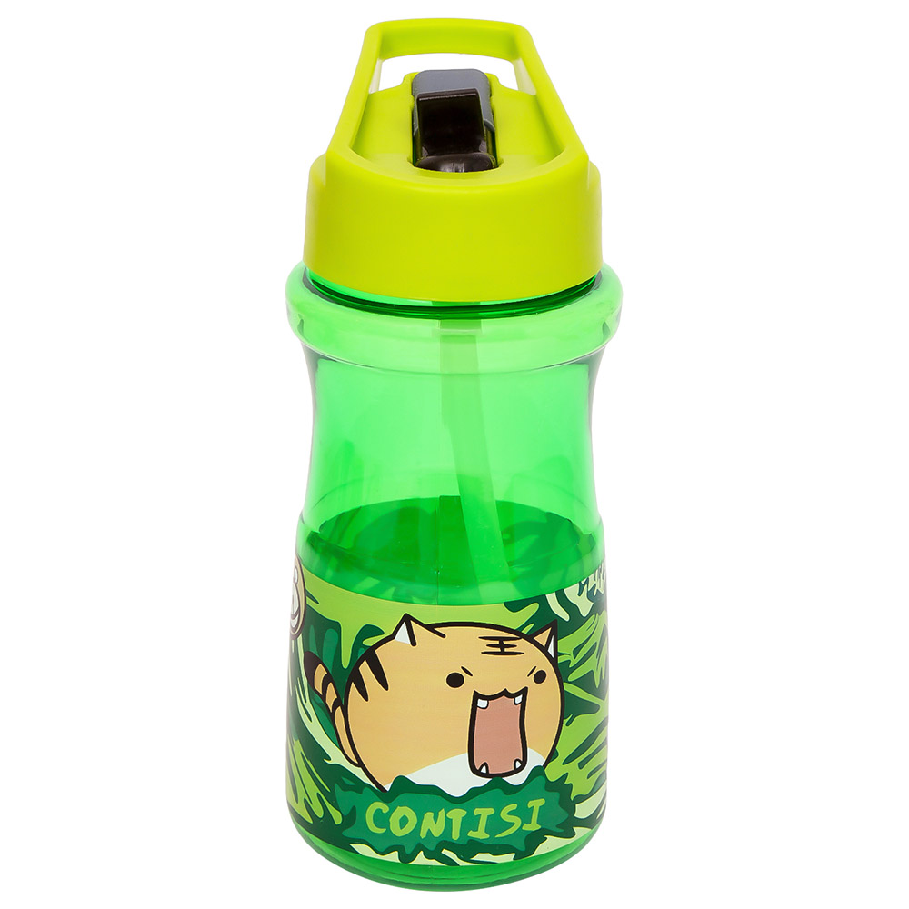 Eazy Kids - Water Bottle with Straw 500ml - Green