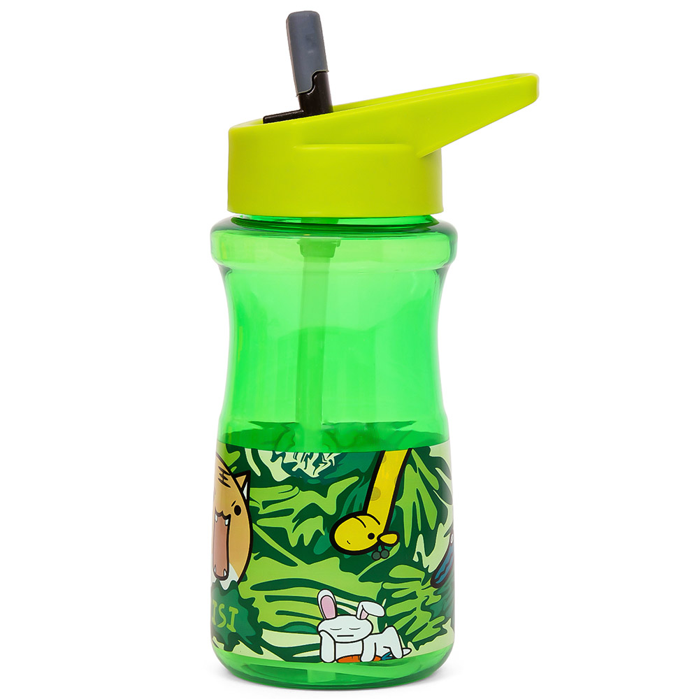Eazy Kids - Water Bottle with Straw 500ml - Green