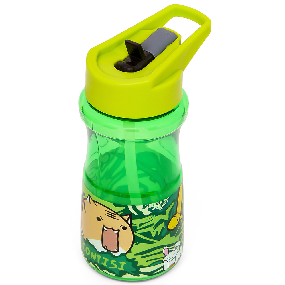 Eazy Kids - Water Bottle with Straw 500ml - Green