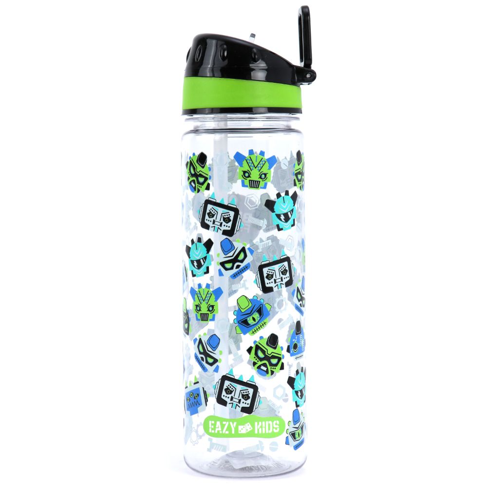 Eazy Kids - Gen Z Tritan Water Bottle with Handle 650ml - Black